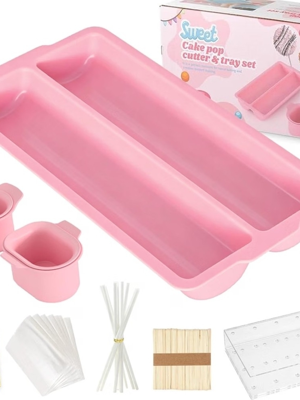 Cake Pop Mold, Cutter & Tray Set | NEW IN BOX |